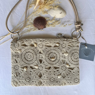 Shell Charmed Crocheted Bag