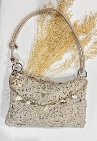 Shell Charmed Crocheted Bag
