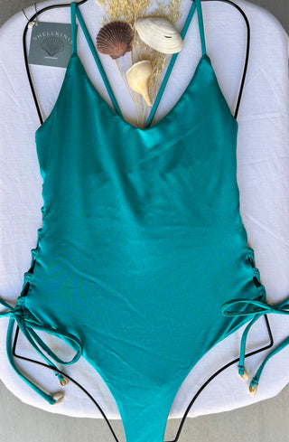 Lace-Up Lagoon – One Piece