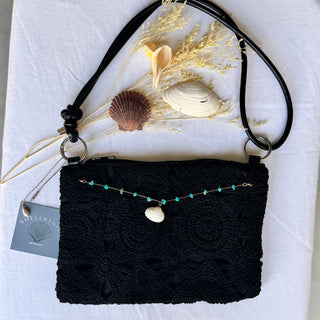 Shell Charmed Crocheted Bag